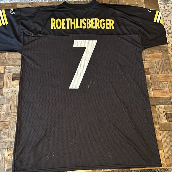 Steelers Football Jersey NFL Roethlisberger #7 Size XL - Picture 7 of 9